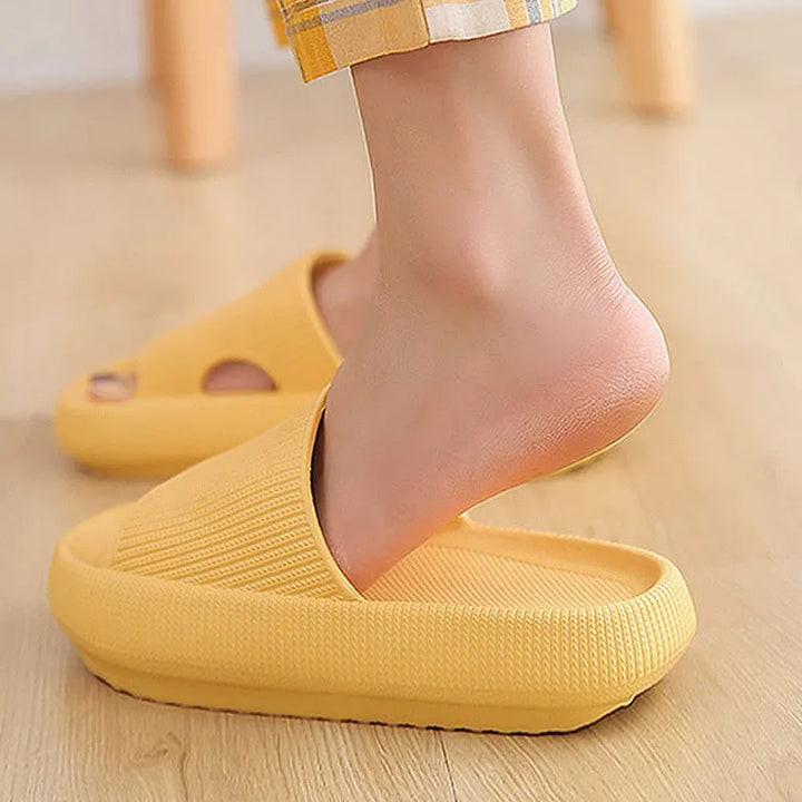 4CM Man Platform Slippers Summer Beach Eva Soft Sole Sandals Leisure Indoor Bathroom Anti Slip Shoes